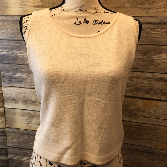 St. John Santana Knit Tank Top Size Petite - Picture 1 of 5